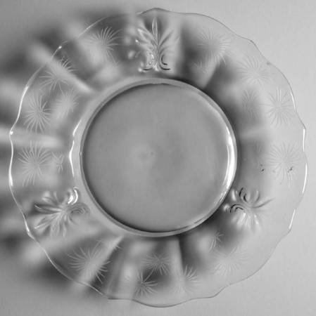 Lido Clear Baroque Shape Luncheon Plate