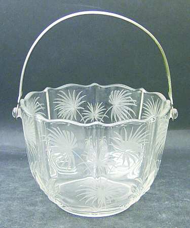 Lido Clear Baroque Ice Bucket with Handle, No Tongs