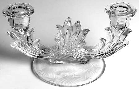 Lido Clear Double Candlestick (Baroque Shape)