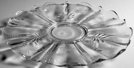 Lido Clear 13" Torte Plate (Baroque Shape)