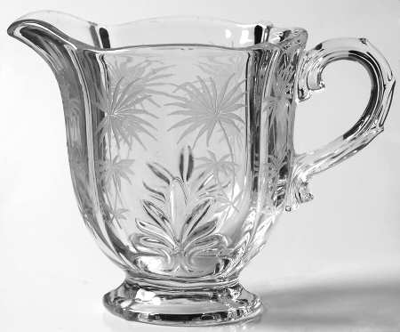 Lido Clear Footed Creamer (Baroque Shape)