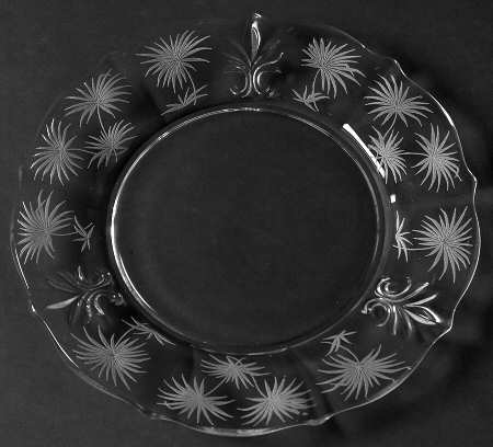 Lido Clear Baroque Shape Dinner Plate