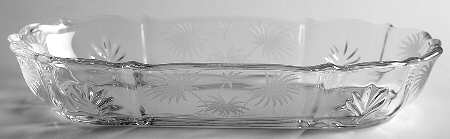 Lido Clear 8" Pickle Dish (Baroque Shape)