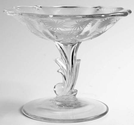 Lido Clear 4" X 6" Baroque Shape Comport