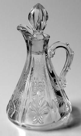 Lido Clear Oil Cruet & Stopper (Baroque Shape)
