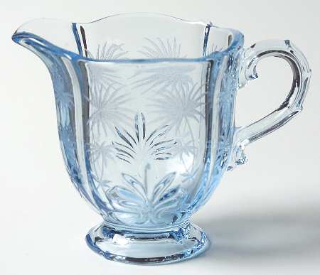 Lido Blue Footed Creamer (Baroque Shape)