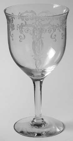 Lily of the Valley (Stem #858, Non Optic) Water Goblet