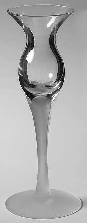 Lotus Crystal Mist (Stem 6144) Tall Single Light Candlestick