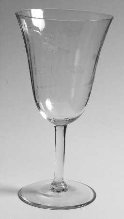 Lotus Clear (Optic, Stem 766, Etch 232) Water Goblet