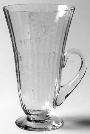 Lotus Clear (Optic, Stem 766, Etch 232) Handled Footed Ice Tea