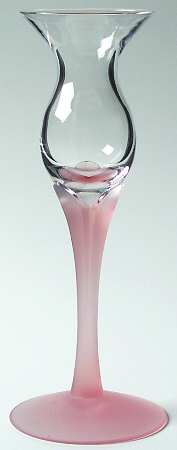 Lotus Peach Mist 7" Single Light Candlestick