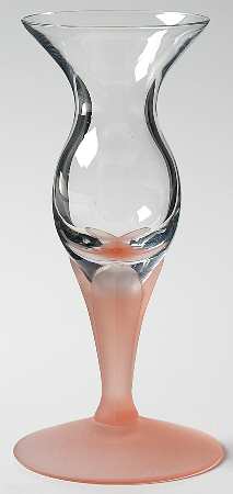 Lotus Peach Mist Single Light Candlestick