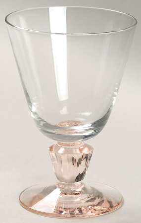 Lyric Pink Wine Glass