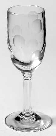Mardi Gras Brandy Glass