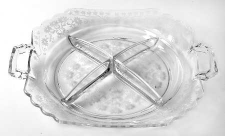 Manor Clear 10" Square 4 Part Relish