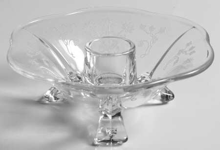 Manor Clear 1" Single Light Candlestick