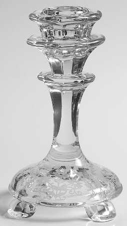 Manor Clear 5" Single Light Candlestick