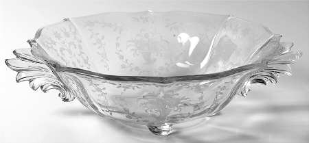 Mayflower Handled 4-Toed Bowl (Baroque Shape)