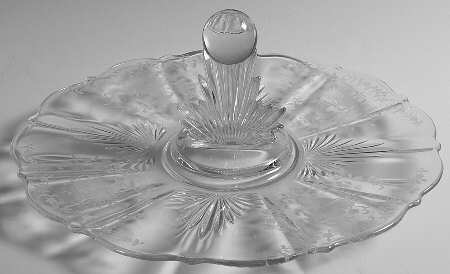 Mayflower Flame Center Handled Tray