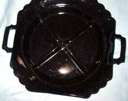 Mayfair Ebony 10" Square 4 Part Relish