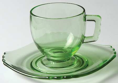 Mayfair Green (Light Green, Line 2419) Demitasse Cup & Saucer Set