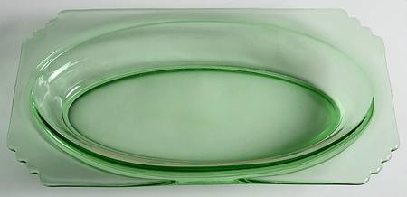 Mayfair Green (Light Green, Line 2419) 10" Oblong Celery