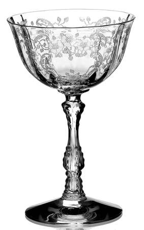 Meadow Rose Clear Champagne/Tall Sherbet