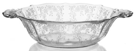 Meadow Rose Clear Handled Sauce Boat (Baroque Shape)