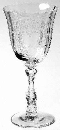 Meadow Rose Clear Claret Wine by Fostoria