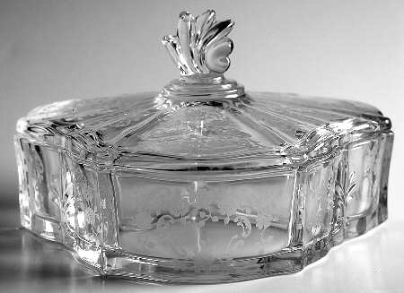 Meadow Rose Clear 3 Part Candy Box & Lid