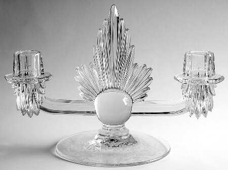 Meadow Rose Clear Flame Double Candlestick