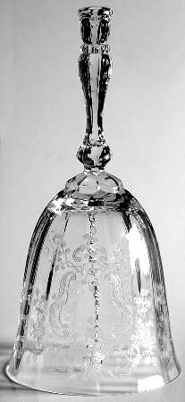 Meadow Rose Clear Bell Made From Goblet