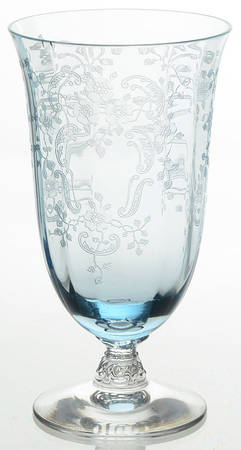 Meadow Rose Blue Juice Glass