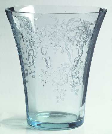 Meadow Rose Blue 5" Flared Vase