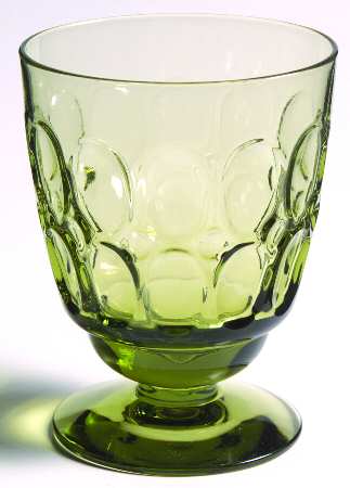 Mesa Olive Green Wine Glass