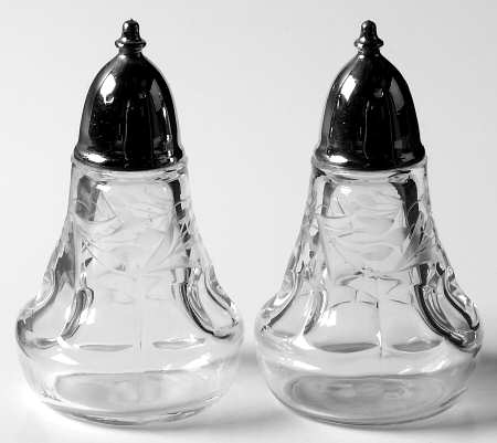 Minuet Clear (Stem 6025) Shaker Set w/Metal Lids