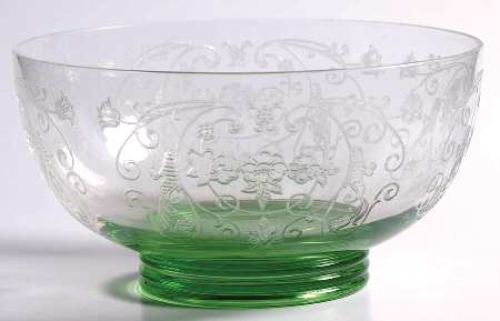Minuet Green (Stem 4020) Finger Bowl