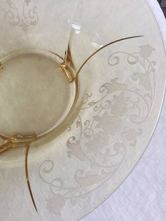 Minuet Yellow (Stem 4020, Yellow Stem) Flared Bowl