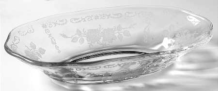 Midnight Rose 7" Olive Dish