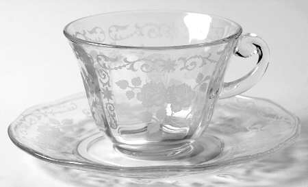 Midnight Rose Cup & Saucer Set