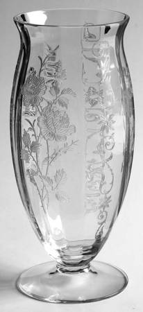 Midnight Rose 6" Footed Flower Vase