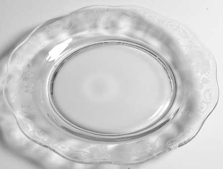Midnight Rose Luncheon Plate