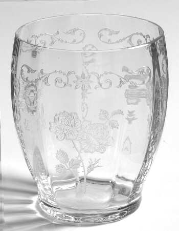 Midnight Rose 10 Oz Flat Tumbler