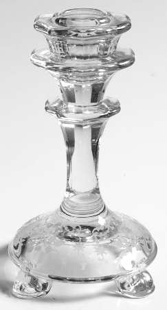 Midnight Rose 5" Single Light Candlestick