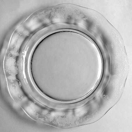 Midnight Rose Large Dinner Plate