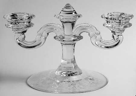 Midnight Rose Double Light Candlestick