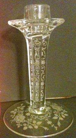 Midnight Rose 5" Single Light Candlestick