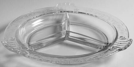 Morning Glory (Stm#6007, Etch #313) 9" 3 Part Round Relish