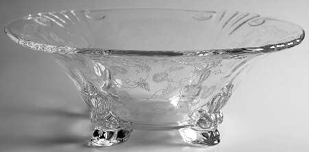 Morning Glory (Stm#6007, Etch #313) Round Bowl