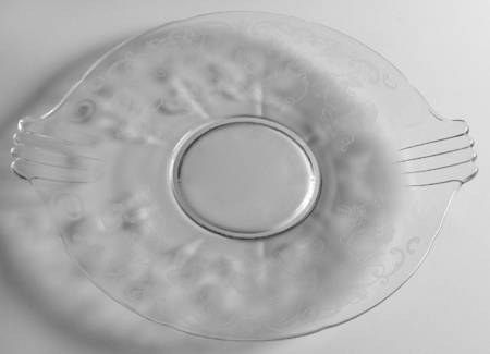 Morning Glory (Stm#6007, Etch #313) Handled Cake Plate